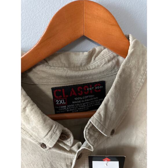 NEW Mens Size 2x Classic Rugged Wear Tan Shirt - Picture 2 of 6